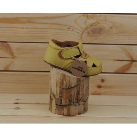 Detské barefoot sandál Pegres B1096 - žltá