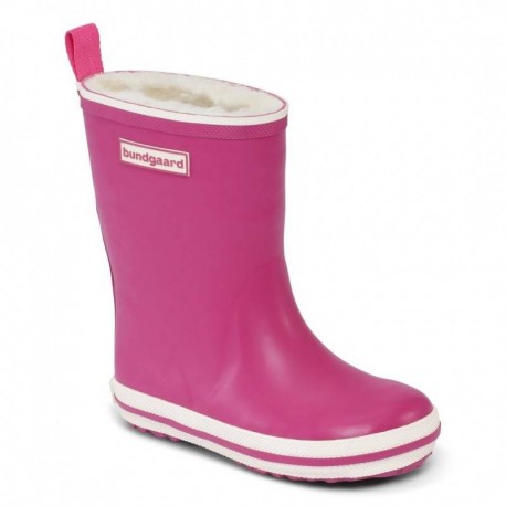 Detské zateplené barefoot gumáky Bundgaard Raspberry